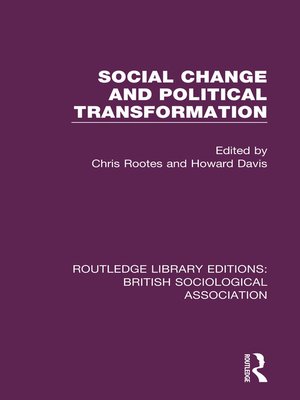 cover image of Social Change and Political Transformation